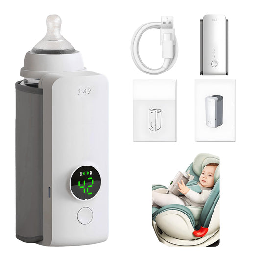 Portable Wireless Baby Bottle Warmer USB Rechargeable , Constant Temperature Heating Sleeve